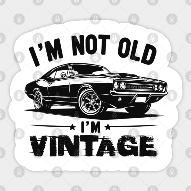 Vintage car Sticker by Vehicles-Art